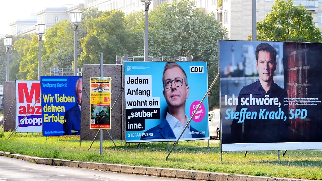 CDU vor der Abgeordnetenhauswahl in Berlin wieder stärker
