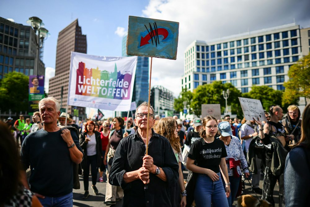 Proteste in Deutschland gegen Rechtsruck