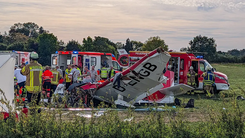 Tragödie bei Luftsportfest: Kleinflugzeugabsturz in Hessen fordert zwei Leben
