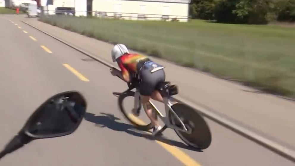 Unfall bei Duathlon: Merle Brunnée stürzt während WM-Lauf