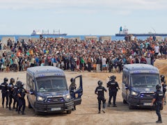 Proteste gegen die Migrationspolitik in Spanien