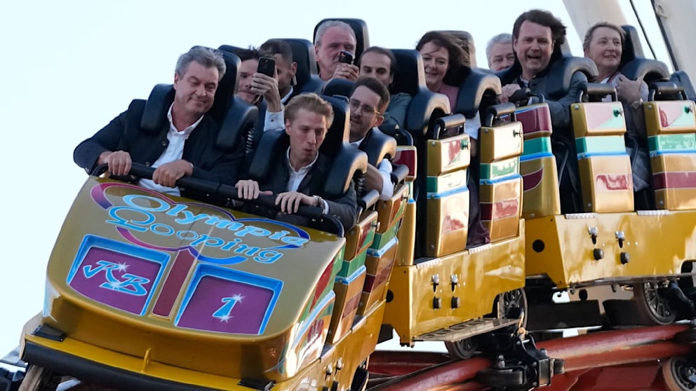 Söder und Krause feiern Olympia-Erfolg mit Adrenalin auf der Wiesn