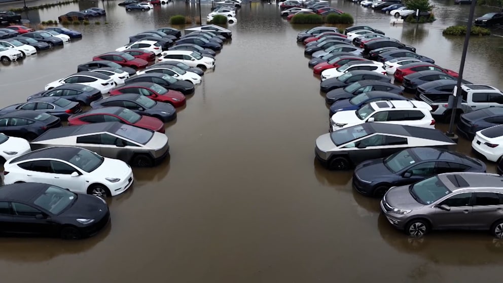Überflutungen in New Jersey setzen Tesla-Fahrzeuge unter Wasser