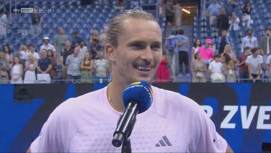 Zverev zeigt Selbstironie nach Sieg bei US Open