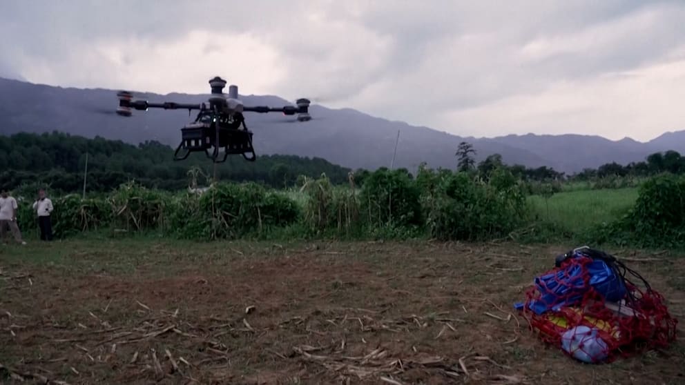 Drohnenhilfe nach Flutkatastrophe in Nepal