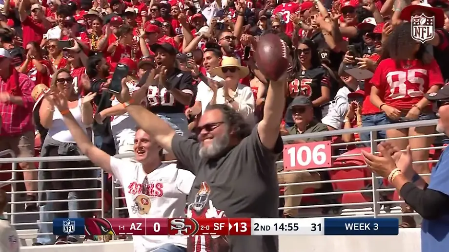 Touchdown von Mike Evans begeistert Jack Black