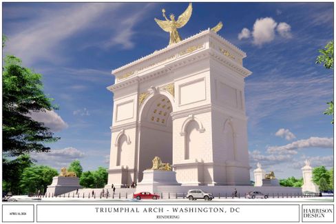 Klage gegen den geplanten Triumphbogen von Trump in Arlington