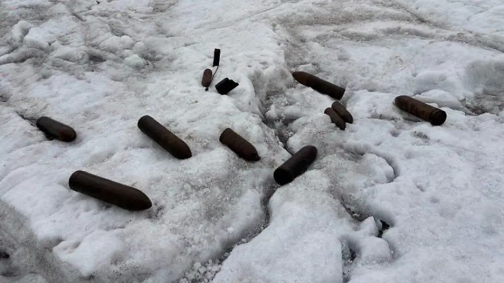 Italienische Armee im Einsatz: Munition aus dem Ersten Weltkrieg in den Alpen entdeckt