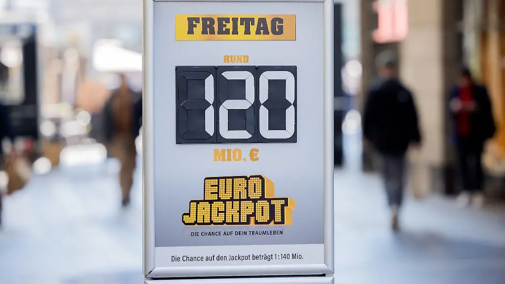 Eurojackpot: 120 Millionen Euro im Jackpot