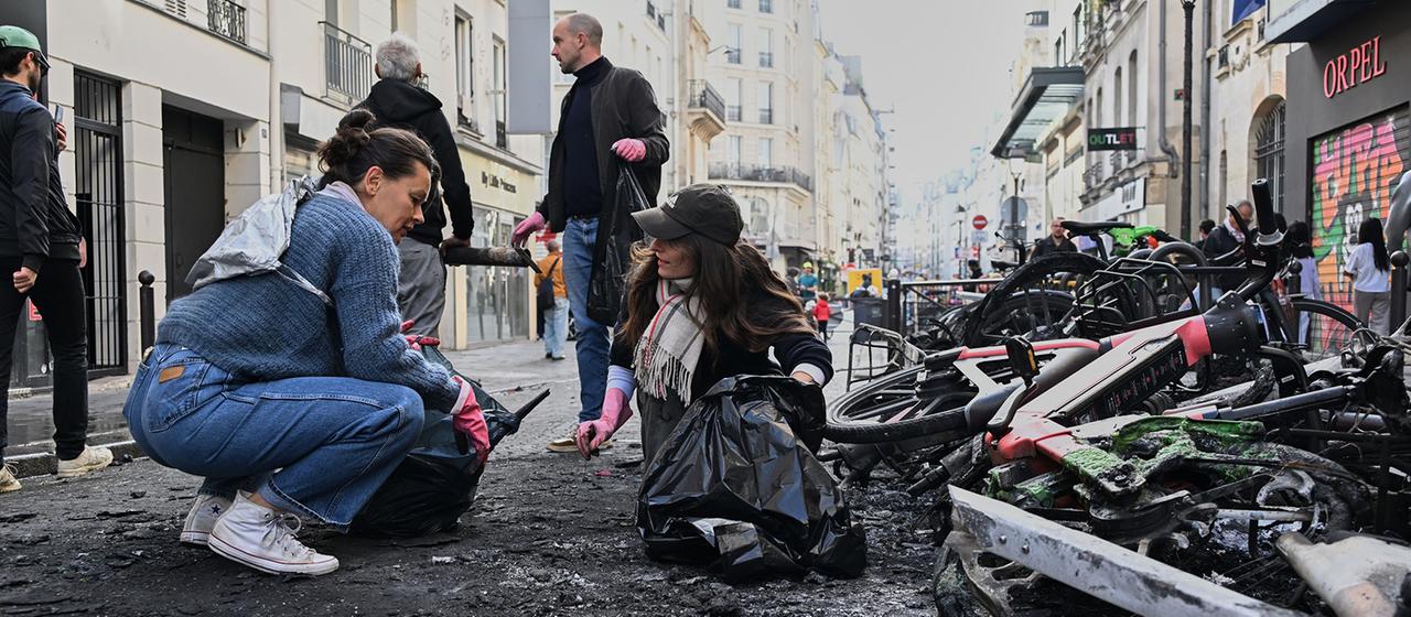 Ausschreitungen und Krisensitzung in Frankreich