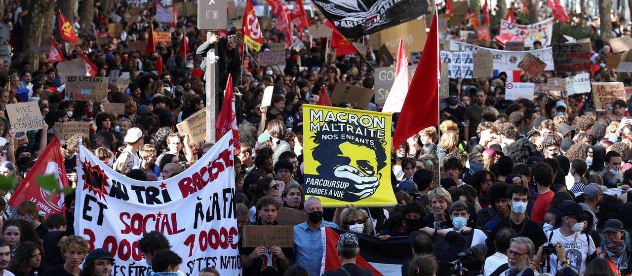 Proteste in Frankreich: Jugendliche fordern bessere Bildung