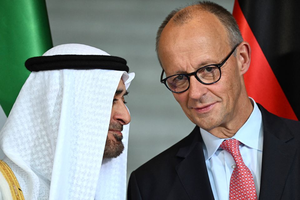 Kanzler Merz und Scheich Mohamed bin Zayed Al Nahyan in Berlin